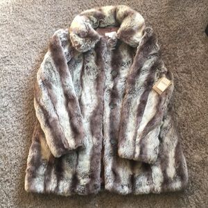 Goldwater Creek Faux Fur winter jacket